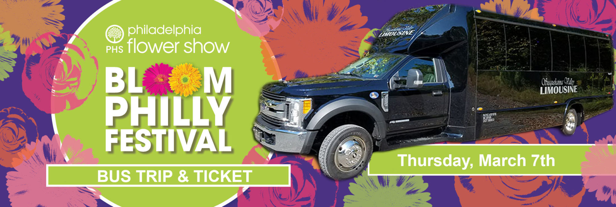 Philadelphia Flower Show Bus Trip! Susquehanna Valley Limousine and Taxi